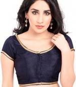 Nevy Blue Color Banglory Designer Blouse Materials