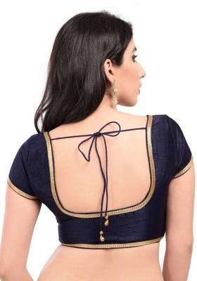 Nevy Blue Color Banglory Designer Blouse Materials 2