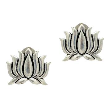Oxidised Silver Plated Traditional Earrings 1