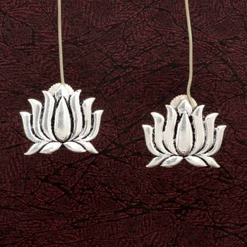 Oxidised Silver Plated Traditional Earrings 3