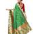 Red woven art silk saree with blouse