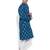 blue cotton printed stitched kurta
