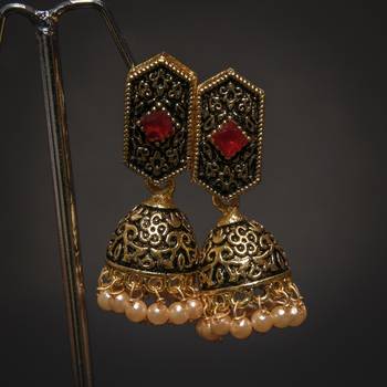 Beautiful Black Meena Jhumki 1