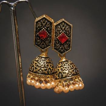 Beautiful Black Meena Jhumki 2