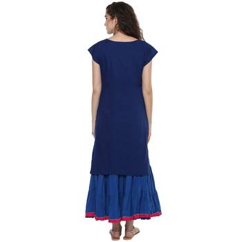 multicolor abstract_print cotton stitched  kurti 3
