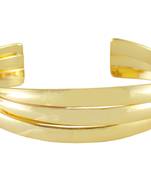 Rejewel Designer Gold Plated Adjustable Kada for Women