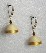 Sandal hanging quilled jhumkas