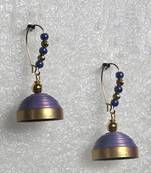 Lavender hanging quilled jhumkas