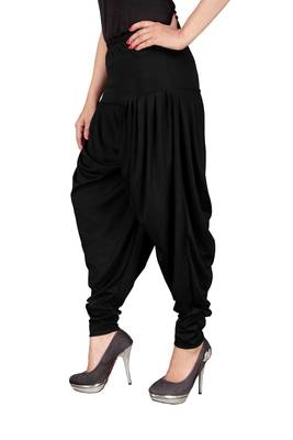 Black stirped free size harem pant 2