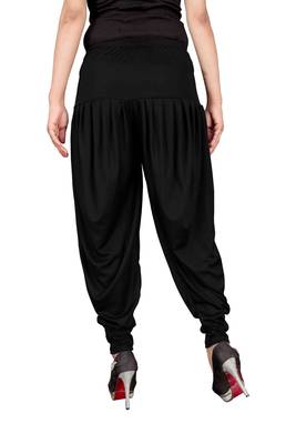 Black stirped free size harem pant 3