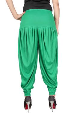 Green stirped free size harem pant 3