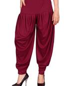 Maroon stirped free size harem pant