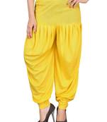 Yellow stirped free size harem pant