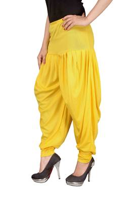 Yellow stirped free size harem pant 2