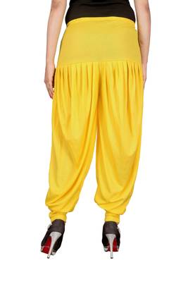 Yellow stirped free size harem pant 3