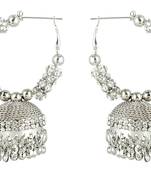 Reeti Fashions - Silver tone jhumkiis