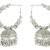 Reeti Fashions - Silver tone jhumkiis