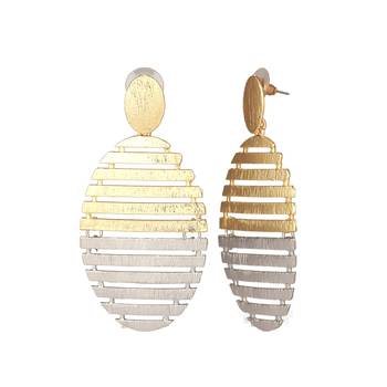 Imported Beautiful Gold Silver Dangle Earring 2