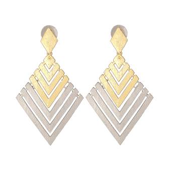 Imported Beautiful Gold Silver Dangle Earring 1