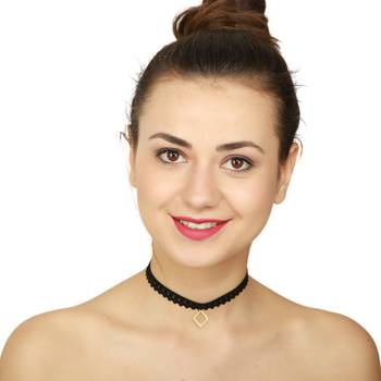Imported Black Netted Stylish Choker  For Girls 1