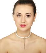Imported Off White Stylish Chain Choker Collection