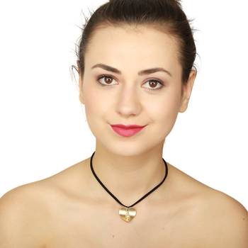Imported Black Leather Heart Choker Collection 1