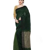 green printed chanderi_silk saree