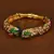Gold plated copper made zircon and stone embellished quality bracelet