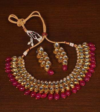 Kundan Embellished Meenakari Multi-layered Wedding Essential Choker 1