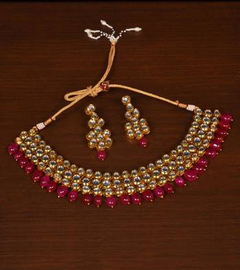 Kundan Embellished Meenakari Multi-layered Wedding Essential Choker 1
