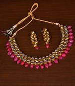 Kundan Embellished Meenakari Multi-layered Wedding Essential Choker