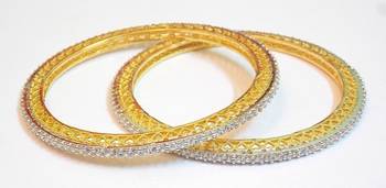 Designer Ad Gold Plated Bangles 1