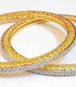DESIGNER AD GOLD PLATED BANGLES