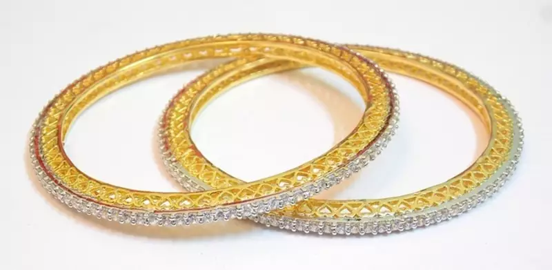 DESIGNER AD GOLD PLATED BANGLES