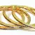 DESIGNER COLORED STONE GOLD PLATED BANGLES
