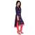 Navy blue embroidered chanderi salwar