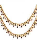 Festive Special Multi Color Glass Stone Anklet