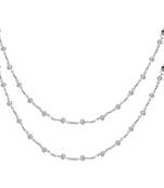 Festive Special White Color Glass Stone Anklet