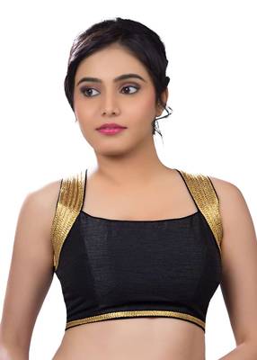 black banglory  unstitched blouse 1