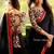 Black printed  georgette  saree with blouse