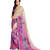 Pink ans chiku Nikon zari georgette Saree