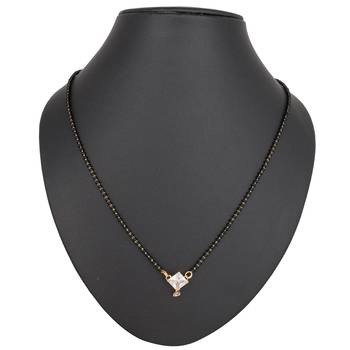 Gold diamond mangalsutra 1
