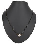Gold diamond mangalsutra