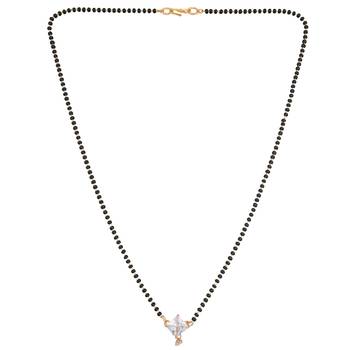 Gold diamond mangalsutra 2