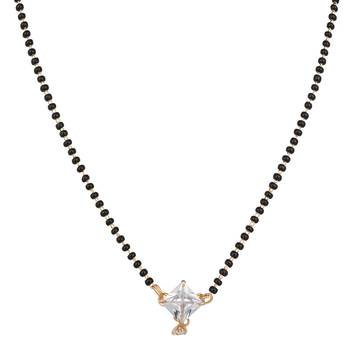 Gold diamond mangalsutra 3