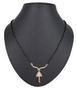 Gold diamond mangalsutra