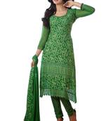 Green Designer Anarkali Suit