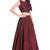 Maroon Color Raw Silk Shantoon Plain/Solid Skirt for Women