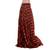 Maroon Color Raw Silk Shantoon Plain/Solid Skirt for Women