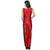 Raw Silk Solid Jumpsuit for Women's - Red